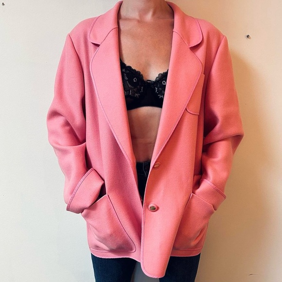 NWOT Vintage Wool Blazer - Picture 2 of 7